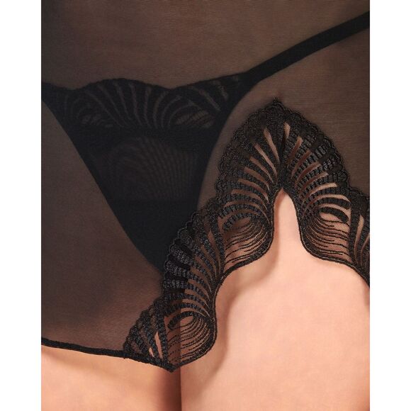 Bluebella NWT 2 Pc. Trista Short Chemise & Set Black Large - Picture 6 of 8